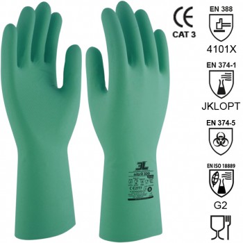 Guantes de látex de nitrilo mod. nitril 330 (gss-005)