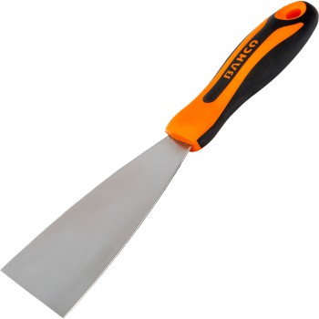 Rasqueta de pintor con hoja de acero inoxidable y mango bi-componente ref. 2161