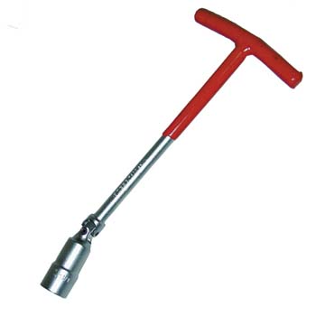 Llave articulada para bujías