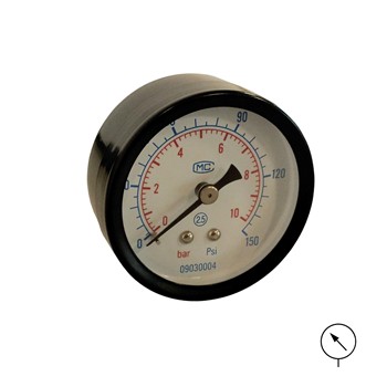 Manómetro con conexión axial mod. jm