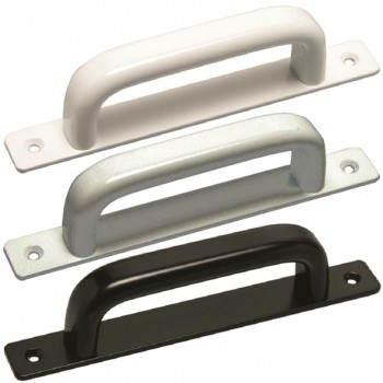 Tirador aluminio recto con placa