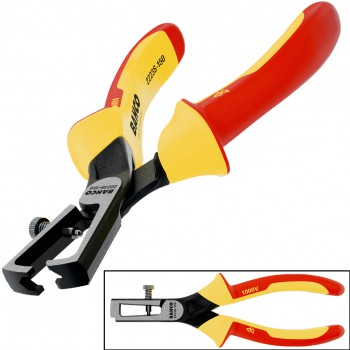Alicate pelacables ergo™ con mangos bi-materiales aislados ref. 2223s
