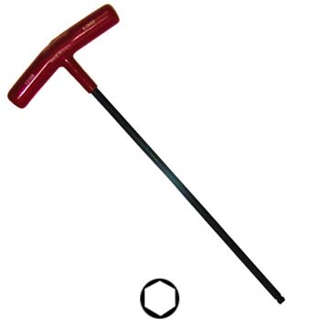 Llave hexagonal con mango en 