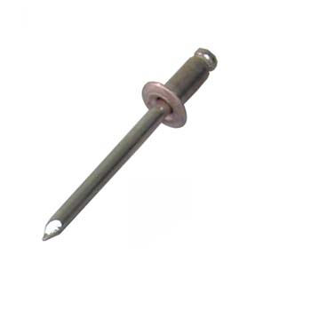 Remache de acero inoxidable (a-2) de cabeza alomada.