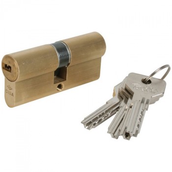 Cilindro de seguridad con llave de puntos cisa mod. 6m300.13 (15 mm)