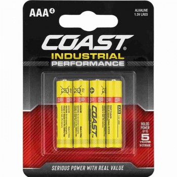 Blister de 4 pilas alcalinas coast lr03 de 1,5 v.