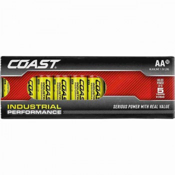 Caja de 10 pilas alcalinas coast lr6 de 1,5 v.
