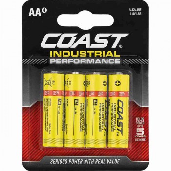 Blister de 4 pilas alcalinas coast lr6 de 1,5 v.