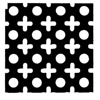 Chapa perforada para decoración ref. 513.