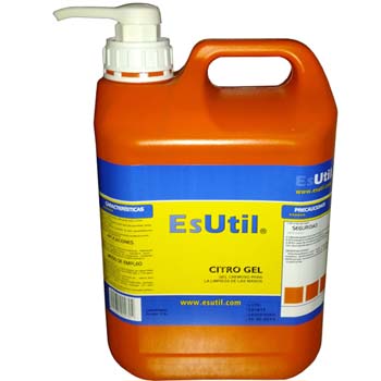 Gel concentrado con dosificador para la limpieza y conservación de las manos (citro gel)