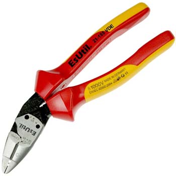 Alicates de corte lateral multifunción 6 en 1 esutil 1000v vde