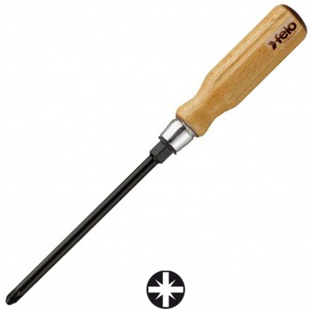 Destornillador pozidriv con mango de madera ref. 336