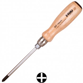 Destornillador phillips con mango de madera ref. 337