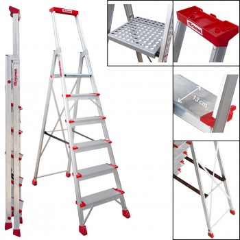 Escalera de tijera plegable mod. elegance