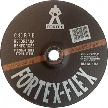 Disco de tronzar piedra fortex c 30 r 7 b
