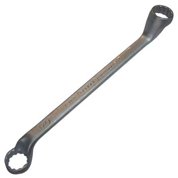 Llave de estrella acodada de dos bocas