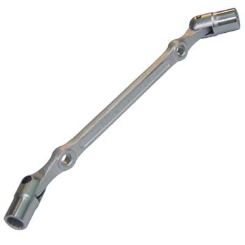 Llave de vaso articulada de 2 bocas