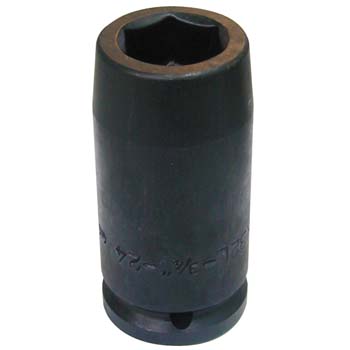 Llave de vaso de impacto larga con cuadrado de 3/4