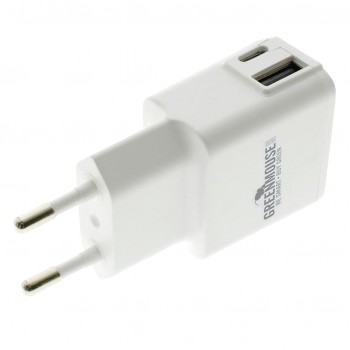 Cargador doble usb / usb-c (2,4a / 5v) ref. 46956591