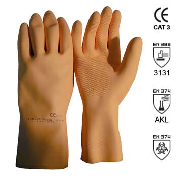 Guantes de látex natural mod. industrial 299.