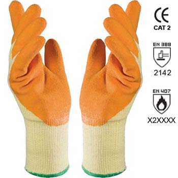 Guantes de látex natural mod. enduro 328.