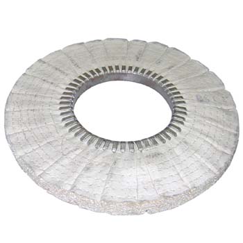 Disco de sisal y algodón plisado al bies
