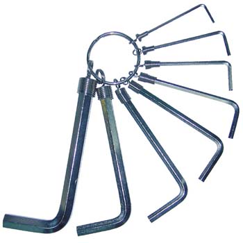 Juego de llaves hexagonales acodadas 