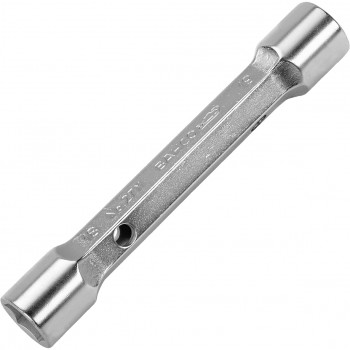 Llave de tubo de dos bocas métricas con acabado cromado ref. 27m