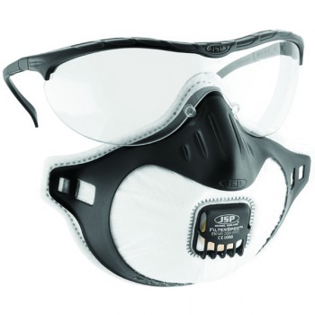 Mascarilla (ffp3v) con protección ocular integrada mod. filterspec®