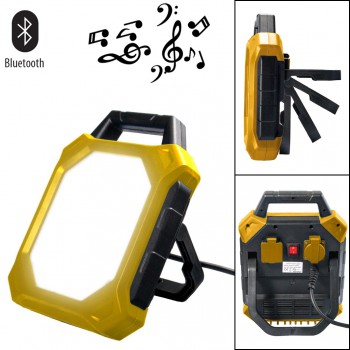 Foco de trabajo led con conexión bluetooth y altavoz de 2400 lumens ref. kl2400-blth30w
