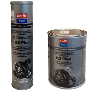 Grasa de alto rendimiento con mos2 para rodamientos y cojinetes ref. k2 plex