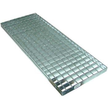Entramado mixto galvanizado con agujero de 30 x 30 y pletina de 30 x 2.