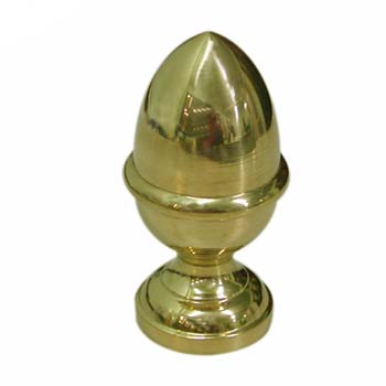 Pomo de latón forma bellota