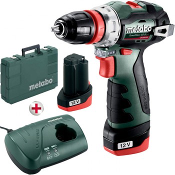 Taladro atornillador de batería metabo mod. powermaxx bs bl q (601749500)
