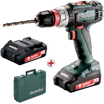 Taladradora atornilladora de batería de 18 voltios metabo mod. bs 18 l quick (602320500)