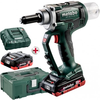 Pistola de remache ciego de batería metabo mod. np 18 ltx bl 5.0 (619002800)