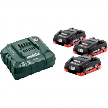 Set básico de 3 baterías lihd 4,0 ah + cargador asc 55 (685132000)