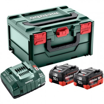 Set básico de 2 baterías lihd 10,0 ah + cargador asc 145 + maletín (685142000)
