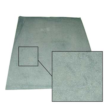 Hoja abrasiva (lija al agua) con soporte de papel muy fino (a) ó (c) y mineral abrasivo de carburo de silicio