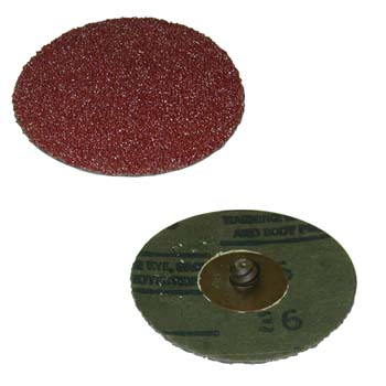 Disco roloc™ abrasivo con soporte de fibra y mineral cubitrón
