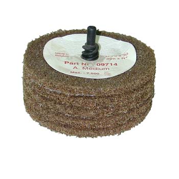 Disco scotch-brite™ de fibra cutting & polishing, con sistema roloc™