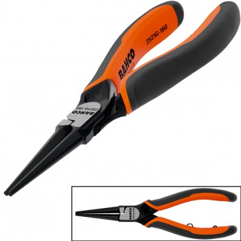 Alicates ergo™ de boca redonda con mangos bi-materiales ref. 2521g