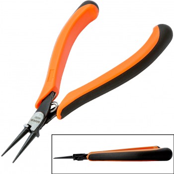 Alicates de boca redonda compactos ergo™ con mangos bi-componentes y acabado fosfatado ref. 4530