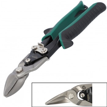 Tijeras cortachapas corte a derechas con más potencia gracias a la acción de palanca y el mango verde de hasta 1,5 mm ref. ma411