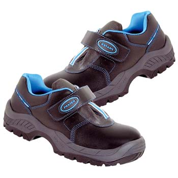 Zapatos de protección panter mod. diamante velcro plus s3 negro