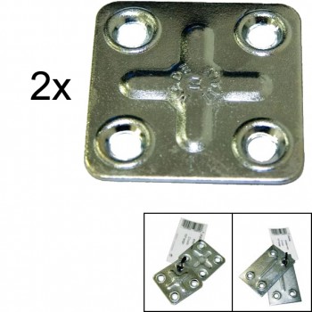 Placas zincadas (2 unidades)