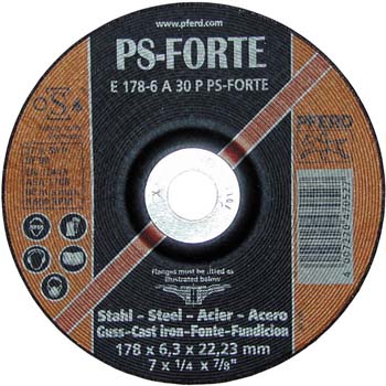 Disco de desbaste a 30 p ps-forte acero/fundición