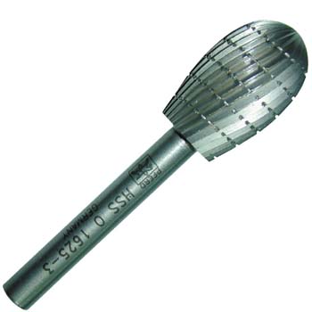 Fresa hss forma gota con mango