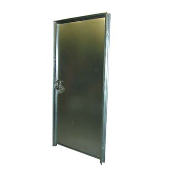 Puerta 2 chapa galv. sin ventilacion