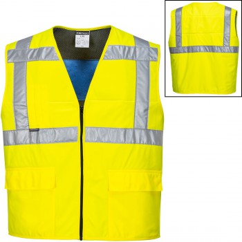 Chaleco refrescante de alta visibilidad mod. cv02